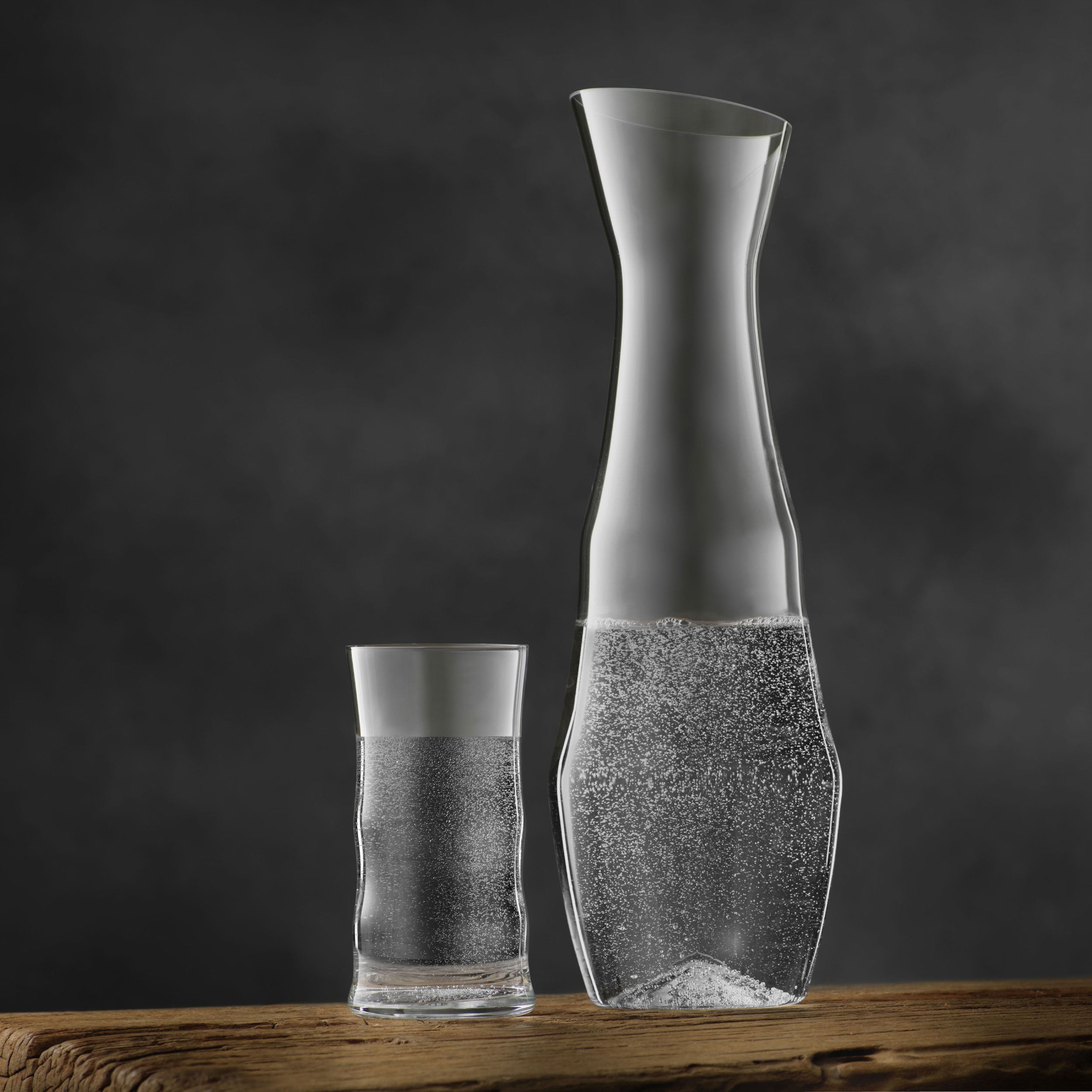 Josephine N° 5 – Water glass by Josephinenhütte with Josephine N° 9 – Carafe by Josephinenhütte